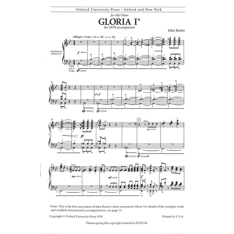 Gloria first movement