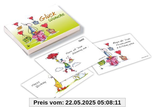 Glück-Wünsche: Oups Kärtchenbox Glück-Wünsche: Oups Kärtchenbox