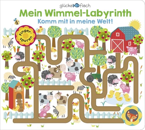 Glücksfisch: Mein Wimmel-Labyrinth: Komm mit in meine Welt!: Fingerspurenbuch ab 2 Jahren | Fingerspurenbuch ab 3 Jahren Glücksfisch: Mein Wimmel-Labyrinth: Komm mit in meine Welt!: Fingerspurenbuch ab 2 Jahren | Fingerspurenbuch ab 3 Jahren