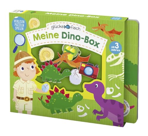 Glücksfisch: Meine Dino-Box: Vorlesen - Puzzlen - Spielen von FISCHER Sauerl�nder