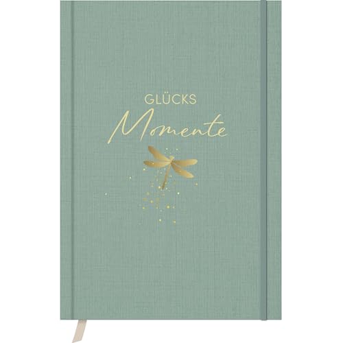 Glücksmomente Mint: Notizbuch, Ausfüllbuch mit Goldveredelung, Lesebändchen, Zetteltasche und Gummiband, A5, liniert, 200 Seiten - SchreibLiebe Glücksmomente Mint: Notizbuch, Ausfüllbuch mit Goldveredelung, Lesebändchen, Zetteltasche und Gummiband, A5, liniert, 200 Seiten - SchreibLiebe