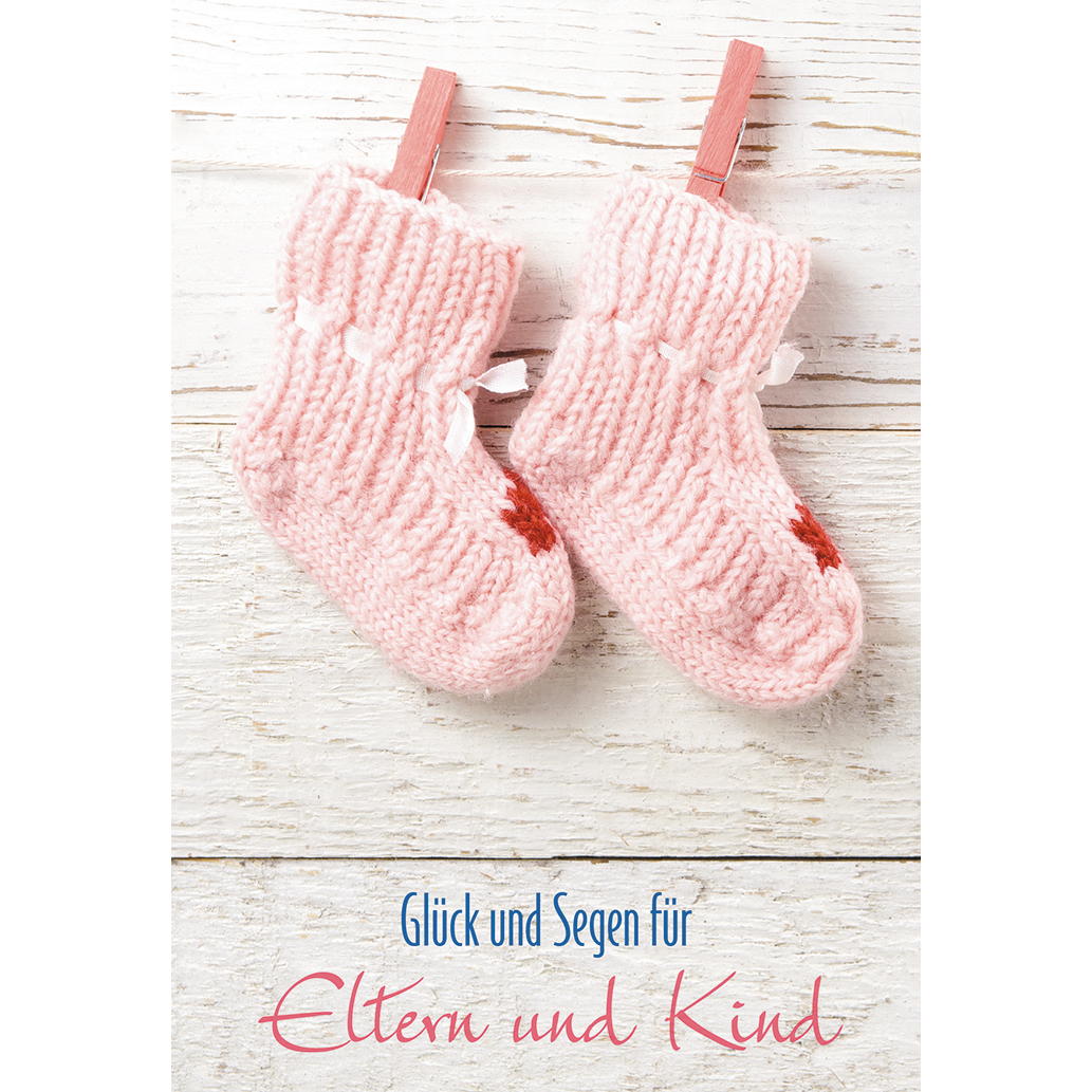 Glückwunschkarte Glück und Segen für Eltern und Kind (6 Stück) von Butzon und Bercker