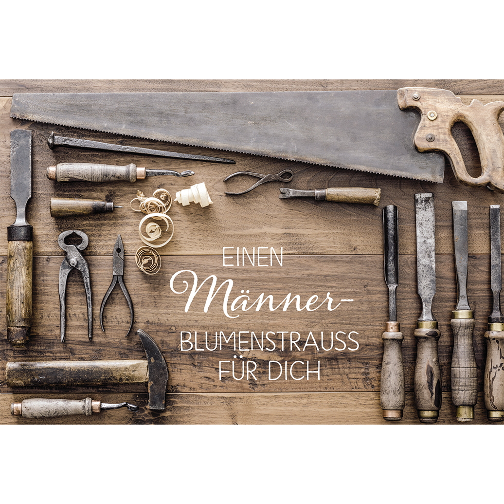 Glückwunschkarte zum Geburtstag Einen Männer-Blumenstrauß für dich (6 Stück) von Butzon und Bercker