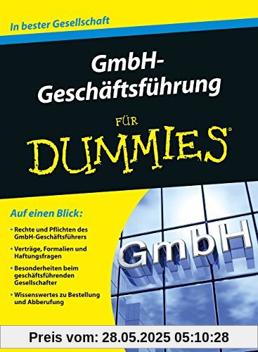 GmbH-Geschäftsführer für Dummies