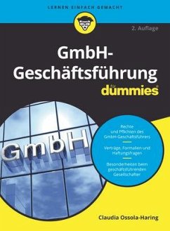 GmbH-Geschäftsführung für Dummies von Wiley-VCH / Wiley-VCH Dummies