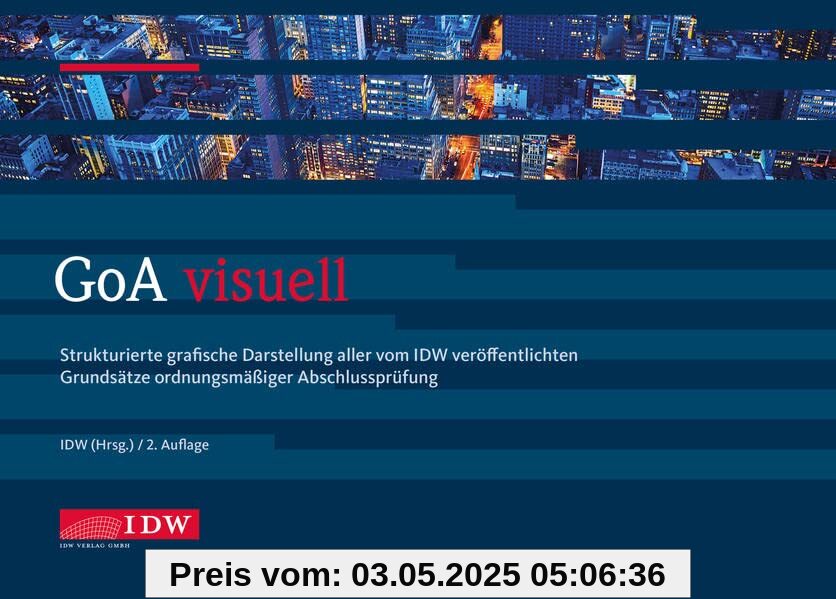 GoA visuell: Strukturierte grafische Darstellung aller für die Abschlussprüfung relevanten IDW Verlautbarungen: Strukturierte grafische Darstellung ... Grundsätze ordnungsmäßiger Abschlussprüfung