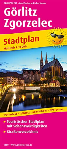 Görlitz, Zgorzelec: Touristischer Stadtplan mit Sehenswürdigkeiten und Straßenverzeichnis. 1:14000 (Stadtplan: SP) von Publicpress