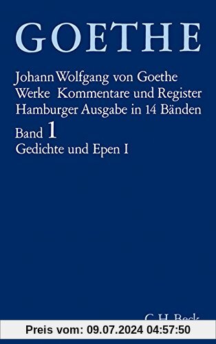 Goethe Werke, Bd.1: Gedichte und Epen