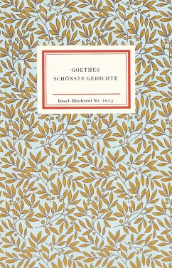 Goethes schönste Gedichte von Insel Verlag