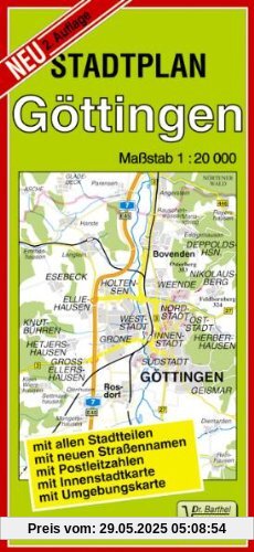 Göttingen 1 : 20 000. Stadtplan Göttingen 1 : 20 000. Stadtplan