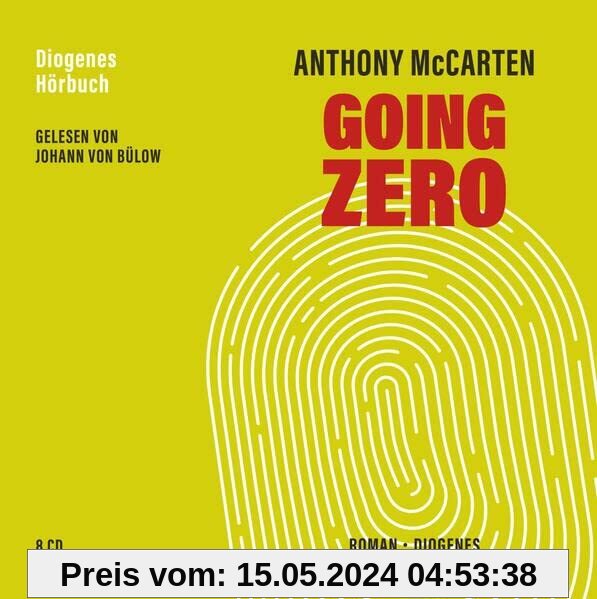 Going Zero (Diogenes Hörbuch)