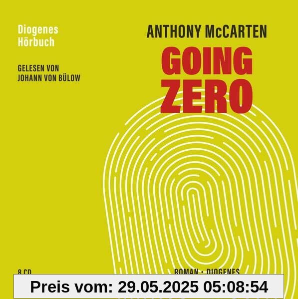 Going Zero (Diogenes Hörbuch)