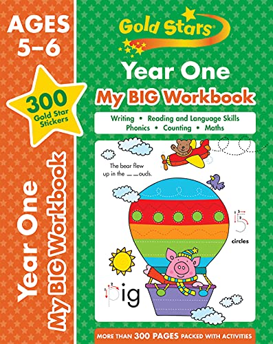 Gold Stars Year One My BIG Workbook (Includes 300 gold star stickers, Ages 5 - 6)