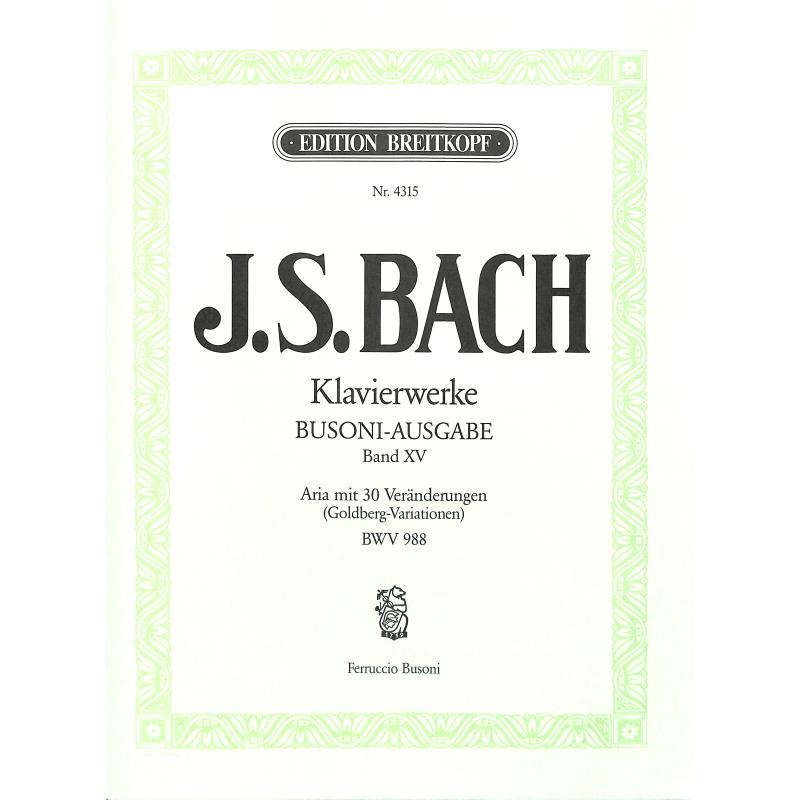 Goldberg Variationen BWV 988 (Aria mit 30 Veränderungen)