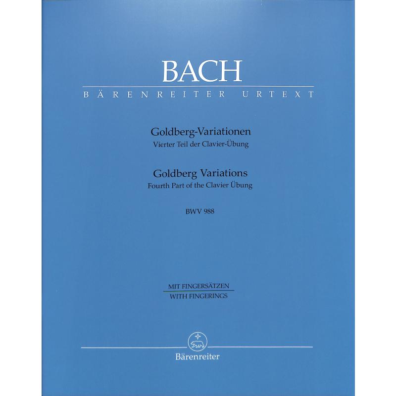 Goldberg Variationen BWV 988 Goldberg Variationen BWV 988