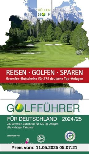 Golfführer für Deutschland 2024/25: Offizieller Golfführer des Deutschen Golf Verbandes (DGV)