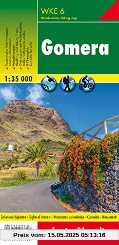Gomera, Wanderkarte 1:35.000, WKE 6: wandelkaarten 1:35 000 (freytag & berndt Wander-Rad-Freizeitkarten)