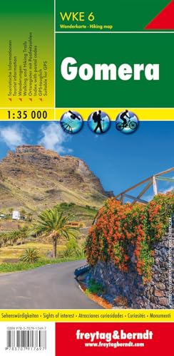 Gomera, Wanderkarte 1:35.000: wandelkaarten 1:35 000 (freytag & berndt Wander-Rad-Freizeitkarten)