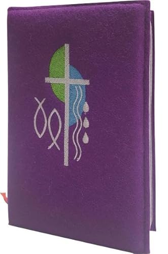 Gotteslobhülle Wollfilz violett: mit Reißverschluss / EAN 4260214910212 Gotteslobhülle Wollfilz violett: mit Reißverschluss / EAN 4260214910212