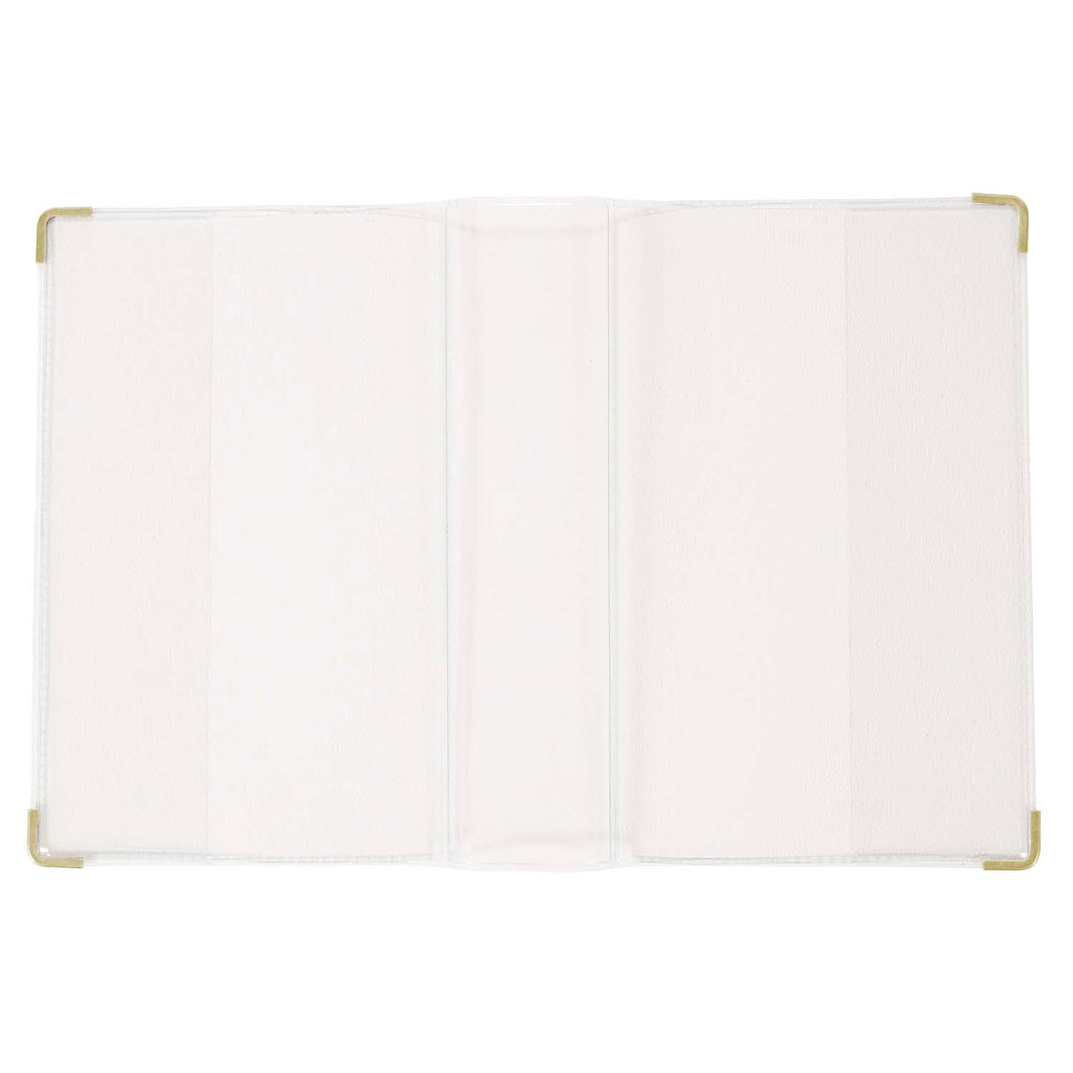 Gotteslobhülle transparent mit goldenen Ecken Gotteslobhülle transparent mit goldenen Ecken von St. Benno Verlag