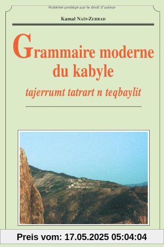 Grammaire moderne du kabyle (Dictionnaires E)