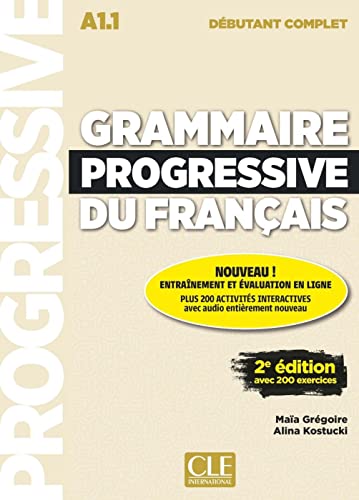 Grammaire progressive du français - Niveau débutant complet - 2ème édition: 2ème édition. Trainingsbuch + CD + Livre-Web von Klett