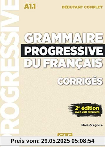 Grammaire progressive du francais - Nouvelle edition: Corriges debutant