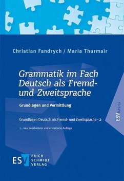 Grammatik im Fach Deutsch als Fremd- und Zweitsprache von Erich Schmidt Verlag