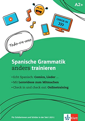 Spanische Grammatik anders trainieren: Grammatik-Schülerarbeitsheft + Online