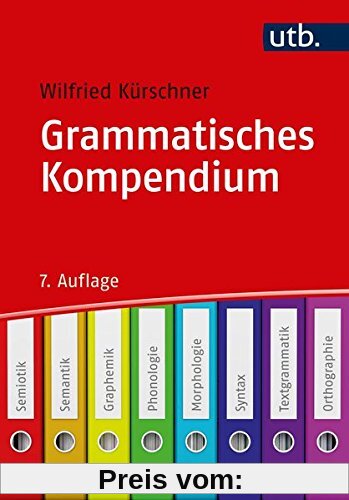 Grammatisches Kompendium: Systematisches Verzeichnis grammatischer Grundbegriffe
