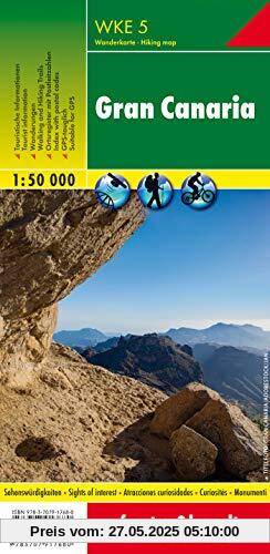 Gran Canaria, Wanderkarte 1:50.000, WKE 5: wandelkaarten 1:50 000 (freytag & berndt Wander-Rad-Freizeitkarten)