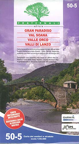 Gran Paradiso - Val Soana - Valle Orco - Valli di Lanzo (wandelkaart)