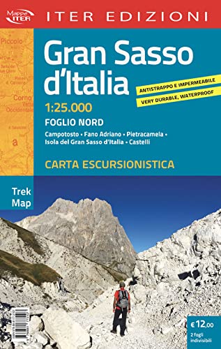 Gran Sasso d'Italia. Carta escursionistica 1:25.000 (Trek map)