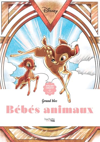 Grand bloc Disney Bébés animaux (Tome 2): 60 coloriages