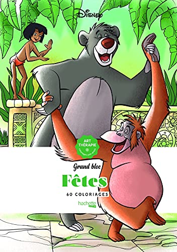 Grand bloc Disney Fêtes: 60 coloriages