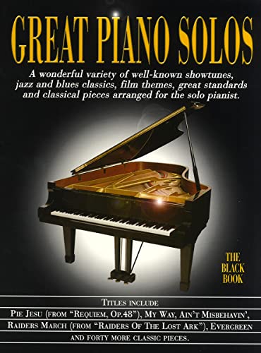 Great Piano Solos - The Black Book.: A Bumper Collection of 45 Fantastic Piano Solos von Wise Publications