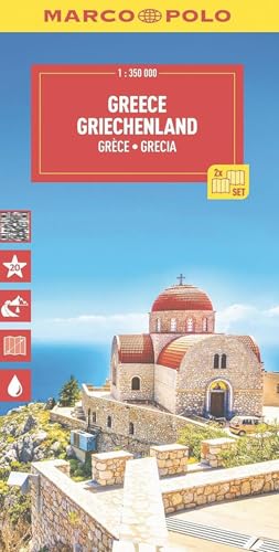 Grecia, Cicladi, Corfù, Sporadi 1:350.000 (Carte stradali Marco Polo) von Marco Polo
