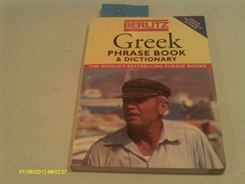Greek Phrase Book and Dictionary (Berlitz Phrasebooks)