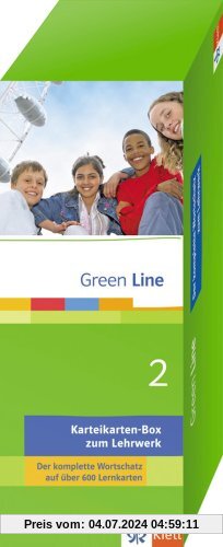Green Line, Neue Ausgabe für Gymnasien, Bd.2 Karteikarten-Box zum Lehrwerk