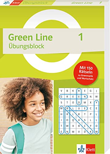 Green Line 1 (ab 2021) Klasse 5 - Übungsblock zum Schulbuch: 150 Rätsel zu Grammatik und Wortschatz (Green Line Übungsblock)