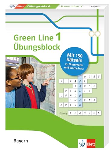 Green Line 1 Bayern Klasse 5 - Übungsblock zum Schulbuch: 150 Rätsel zu Grammatik und Wortschatz (Green Line Übungsblock)