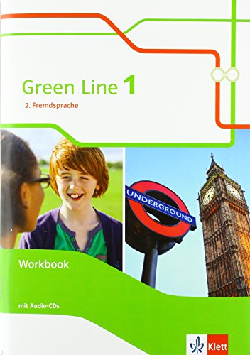 Green Line 1. 2. Fremdsprache: Workbook mit Audios Klasse 6 (Green Line. Ausgabe 2. Fremdsprache ab 2018) von Klett Ernst /Schulbuch