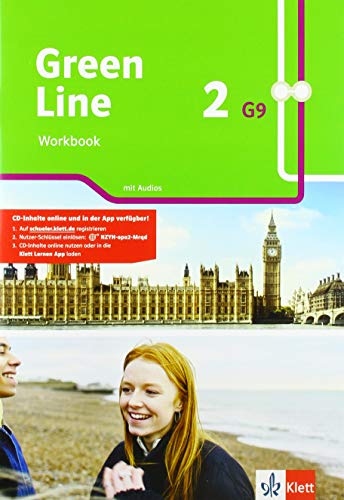 Green Line 2 G9: Workbook mit Audios Klasse 6 (Green Line G9. Ausgabe ab 2019)