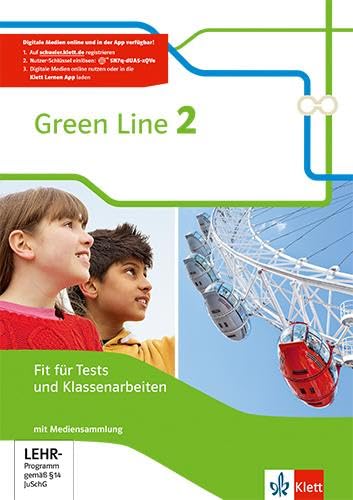 Green Line 2: Fit für Tests und Klassenarbeiten mit Lösungsheft und Mediensammlung Klasse 6 (Green Line. Bundesausgabe ab 2014)