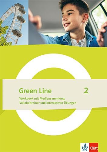 Green Line 2: Workbook mit Mediensammlung, Vokabeltraining und interaktiven Übungen Klasse 6 (Green Line. Ausgabe ab 2021) von Klett