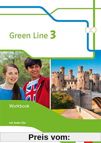 Green Line 3. Ausgabe Bayern: Workbook mit Audio-CD 7. Klasse (Green Line. Ausgabe für Bayern ab 2017)