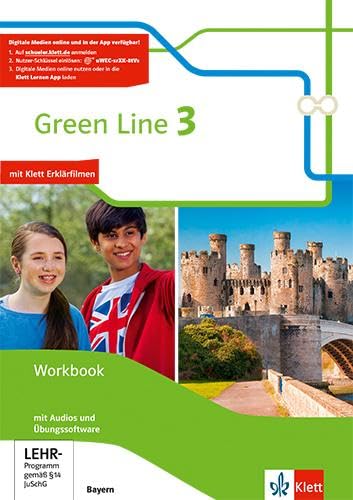 Green Line 3. Workbook mit Audio-CD und Übungssoftware 7. Klasse. Ausgabe Bayern: Workbook mit Audios und Übungssoftware 7. Klasse von Klett Ernst /Schulbuch