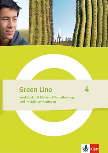 Green Line 4: Workbook mit Medien, Vokabeltraining und interaktiven Übungen Klasse 8 (Green Line. Ausgabe ab 2021) von Klett