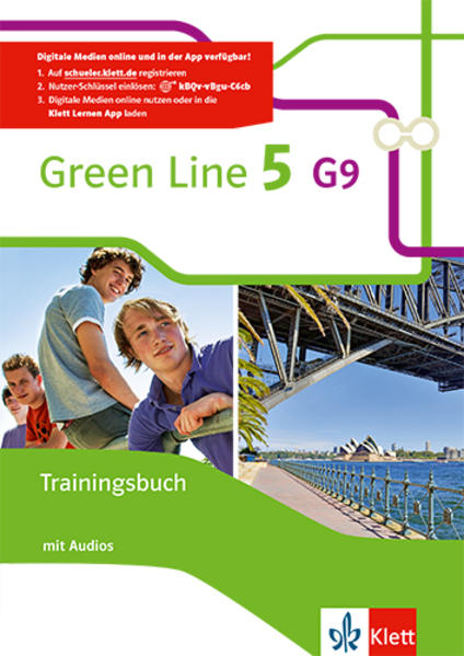 Green Line 5 G9. Trainingsbuch mit Audios Klasse 9 von Klett Ernst /Schulbuch