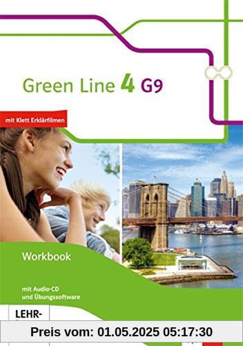 Green Line G9 / Ausgabe ab 2015: Green Line G9 / Workbook mit Audio-CD und Übungssoftware 8. Klasse: Ausgabe ab 2015